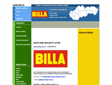 Tablet Screenshot of letak-billa.akcioveletaky.sk