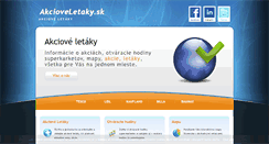 Desktop Screenshot of akcioveletaky.sk