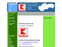 Tablet Screenshot of letak-kaufland.akcioveletaky.sk